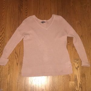 light pink sweater